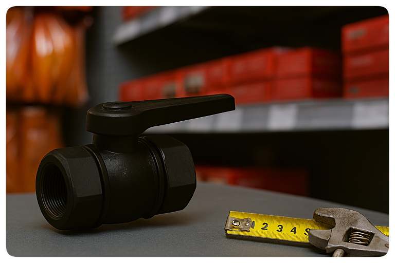 خرید شیر پلیمری دسته پلاستیکی