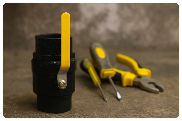 شیر پلیمری دسته فلزی