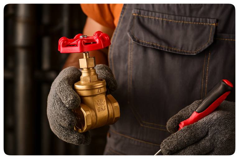 کاربرد شیر فلکه برنجی کیز ایران