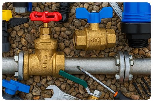 انواع شیرآلات آبیاری و ساختمانی