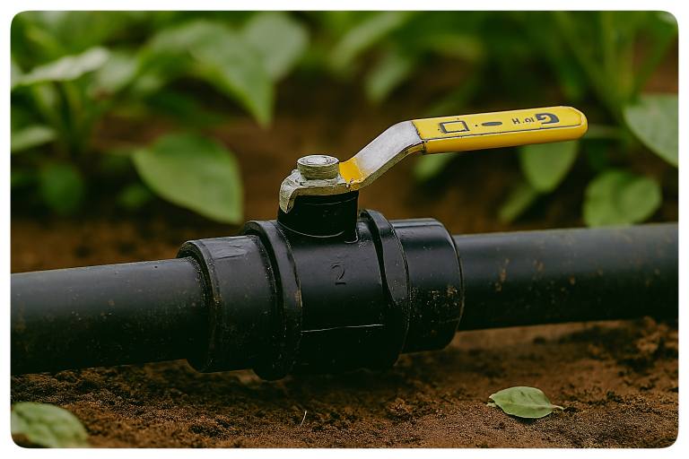 شیر پلیمری دسته فلزی