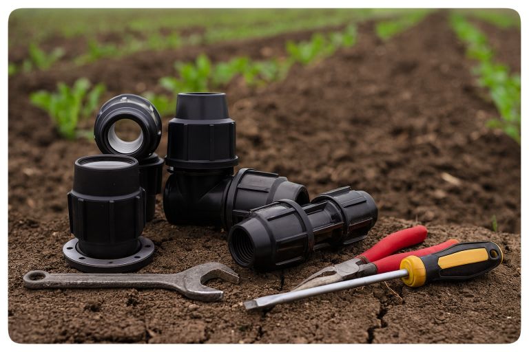 کاربرد اتصالات پلی اتیلن در آبیاری