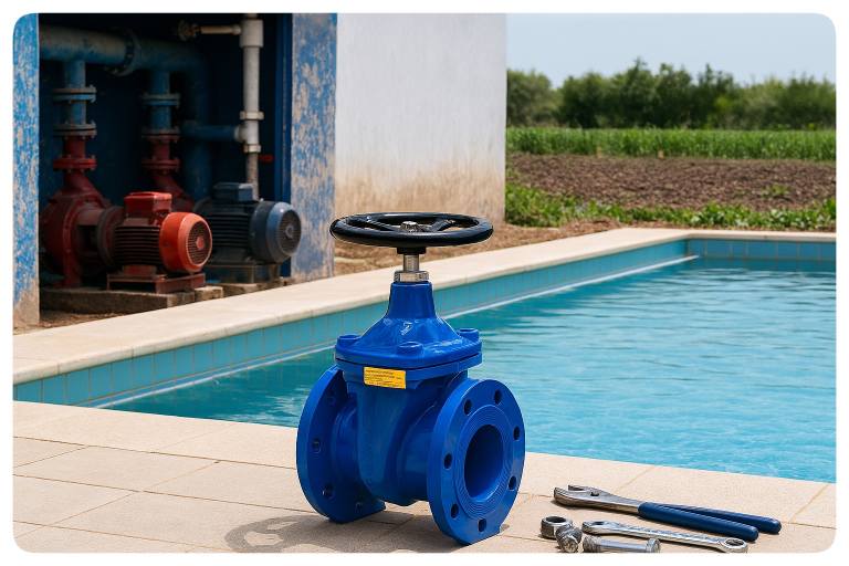 کاربرد شیر فلکه چدنی زبانه فلزی وگ ایران