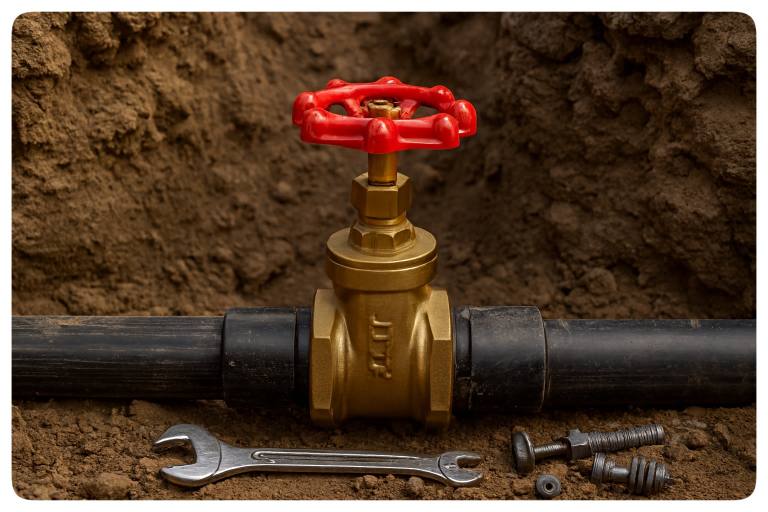 شیر فلکه برنجی