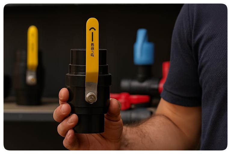 مشخصات فنی شیر پلیمری دسته فلزی