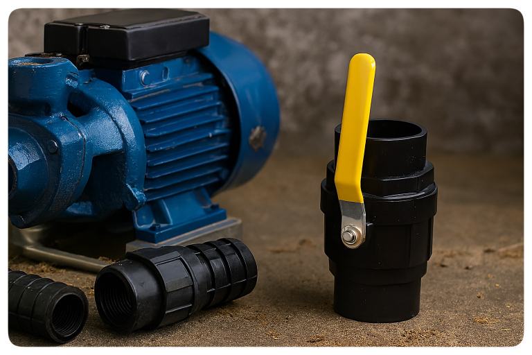 شیر پلیمری دسته فلزی