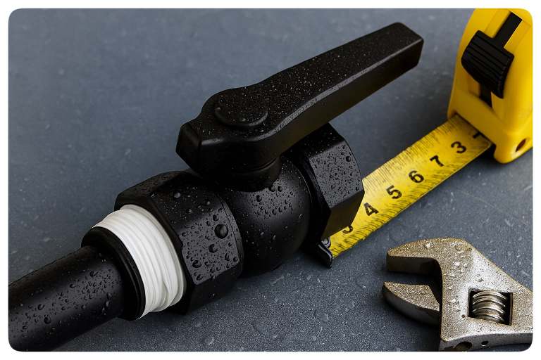 مشخصات فنی شیر پلیمری دسته پلاستیکی