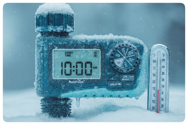 نگهداری از تایمر آبیاری در فصل زمستان