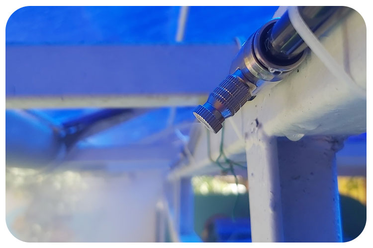 نصب سیستم مه پاش خانگی | مه پاش صنعتی | مه پاش گلخانه